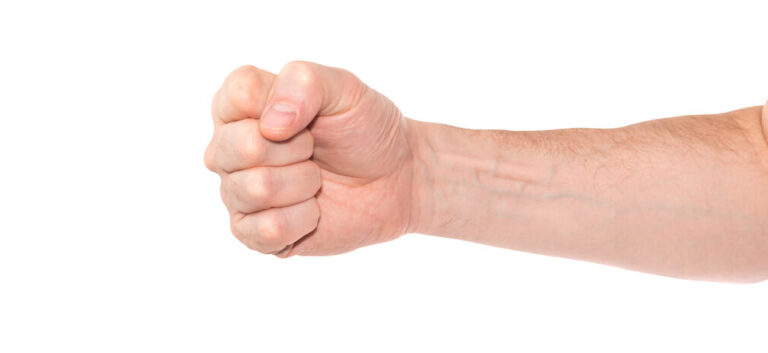 Hand with clenched fist